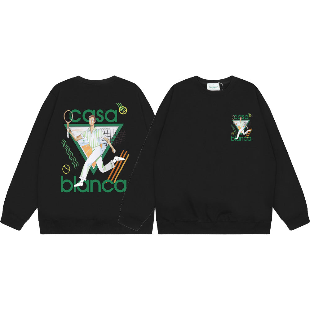 Casablanca Crewneck Sweatshirt Multi Graphic Tennis Club Pullover