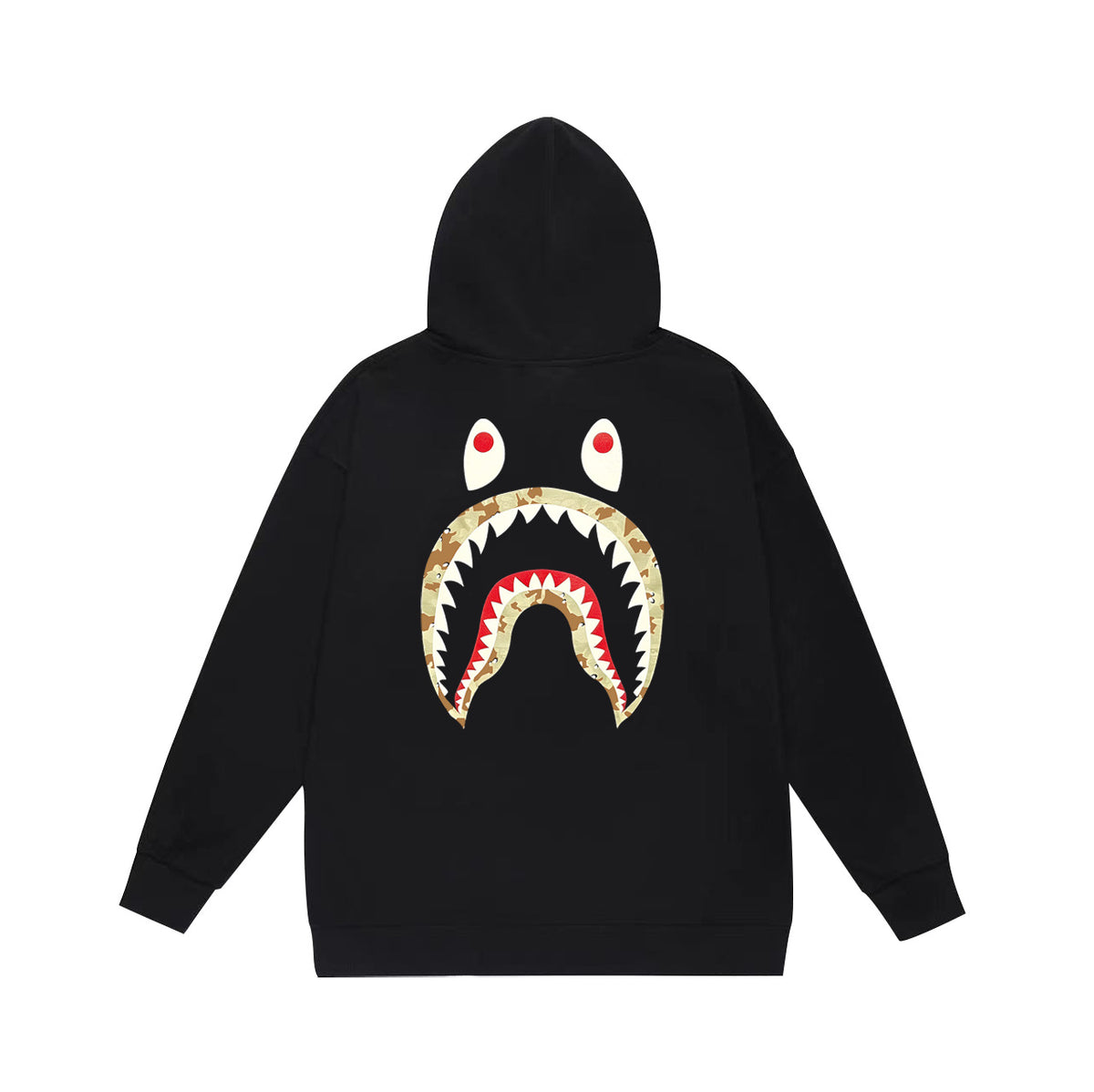Bape Desert Camo Multi‑Print Ape Head Oversized Hoodie Streetwear