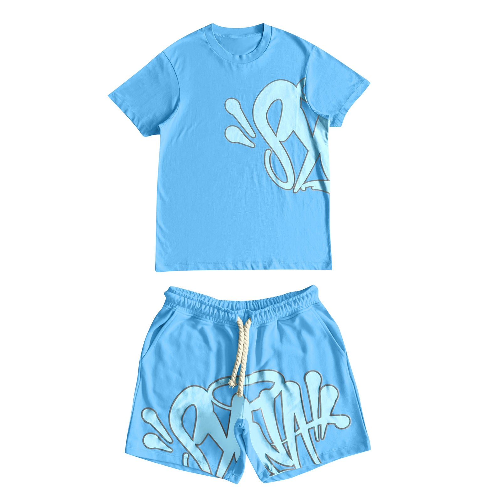 Syna World Graffiti T-Shirt & Shorts Unisex Streetwear Set