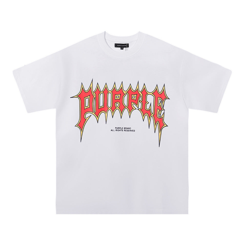 Purple Brand Multi‑Graphic Ink Wash Print Oversized Tee Multi‑Style