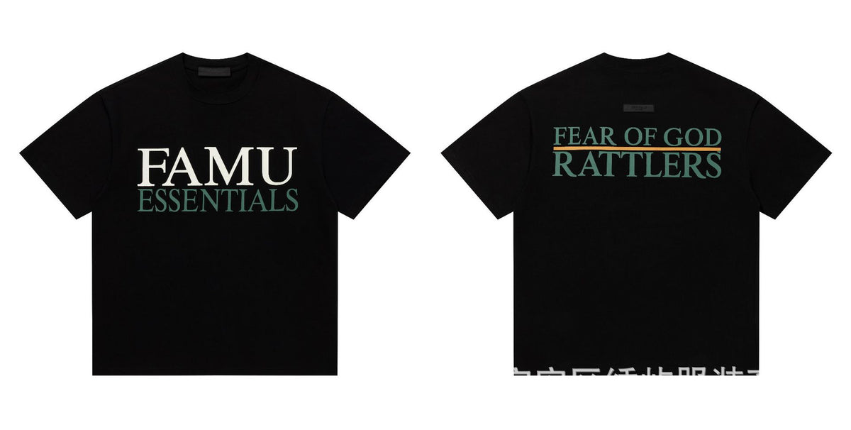 Fear Of God Essentials Letter Series Crew Neck Short Sleeve T Shirt