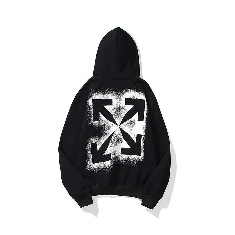 Off-White Arrow Graphic Print Hoodie Streetwear Unisex