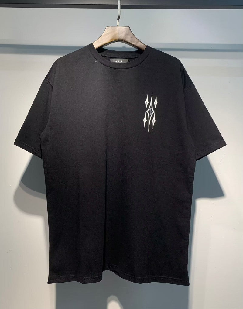 Amiri Multi‑Print Peace Dove Graffiti Oversized Tee Streetwear