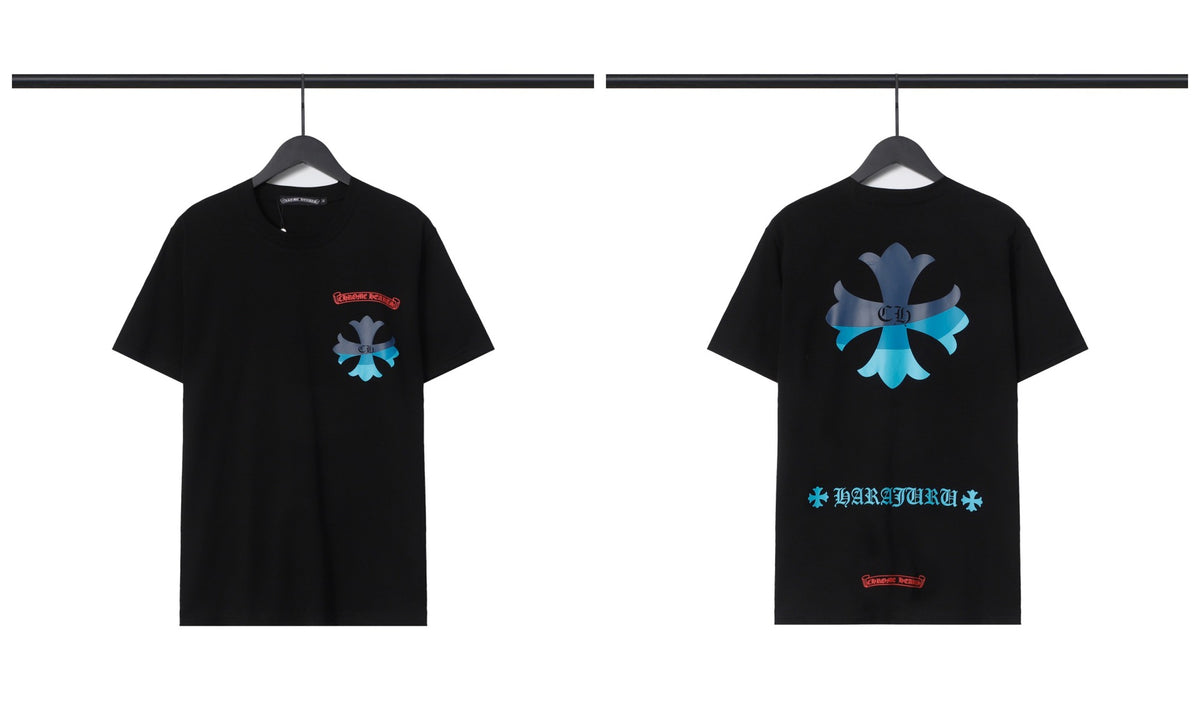 Chrome Hearts Cross Letter Graphic Short Sleeve Tee Streetwear Unisex