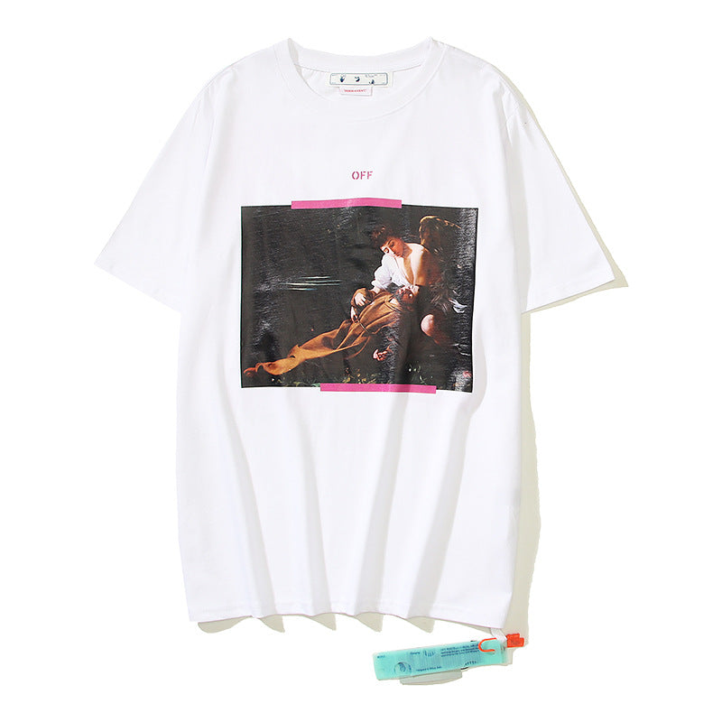 Off-White Arrow Graphic Print Short Sleeve Tee Streetwear Unisex