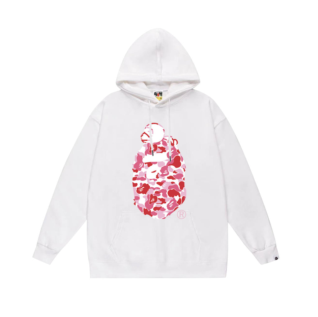 BAPE Hoodie Multi Camo Ape Head Print Street Fleece Pullover