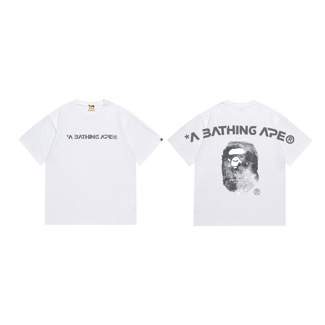 BAPE Camo Ape Head Graphic Print Short Sleeve Tee Streetwear Unisex