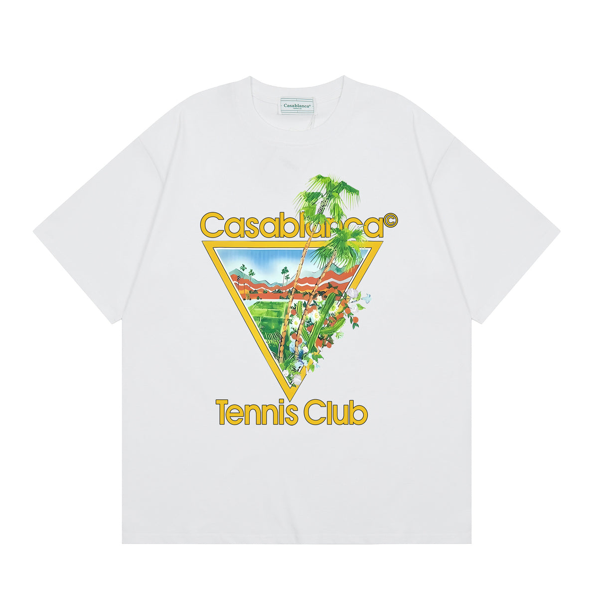Casablanca Multi‑Artwork Vintage Graphic Oversized Tee Streetwear