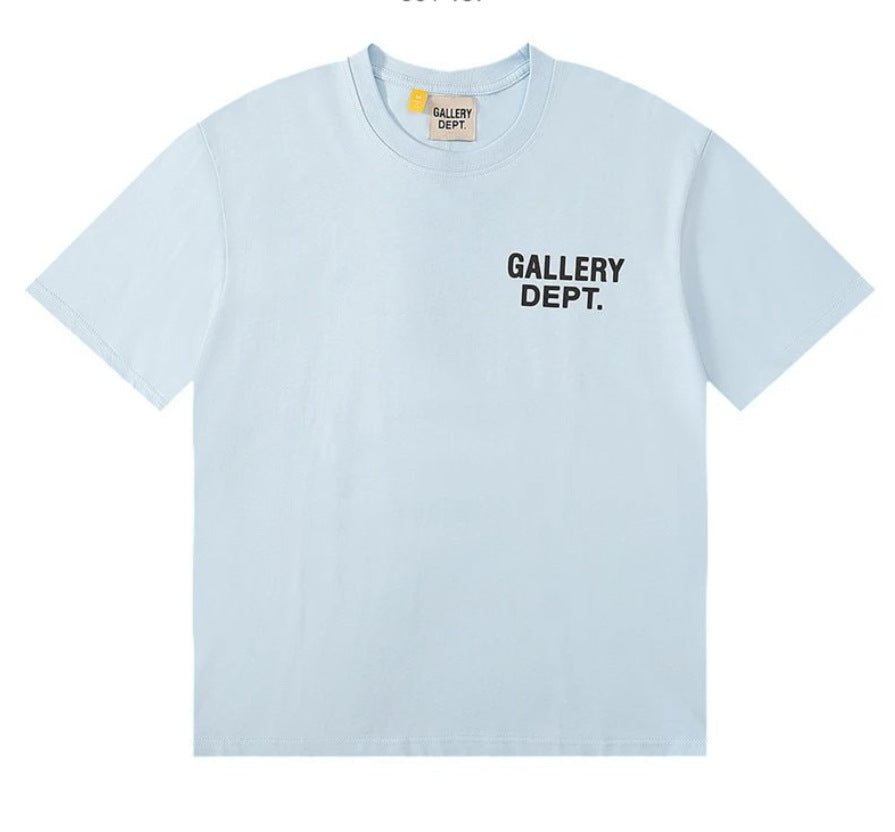 Gallery Dept Vintage Washed Graphic Short Sleeve Tee Streetwear Unisex