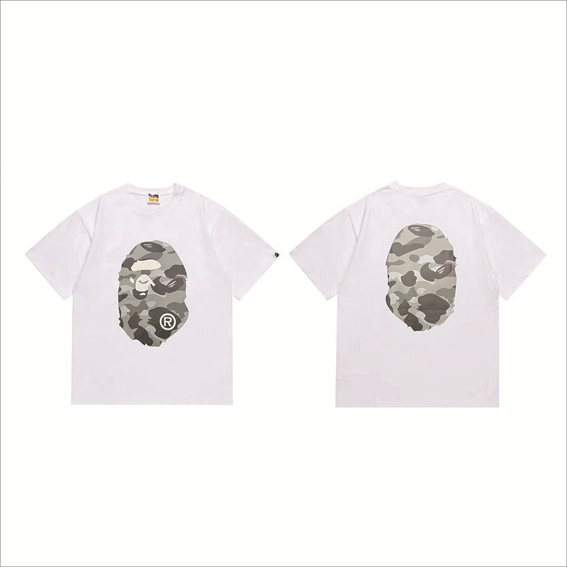 Bape Sakura Floral Graphic Oversized Tee Streetwear Unisex