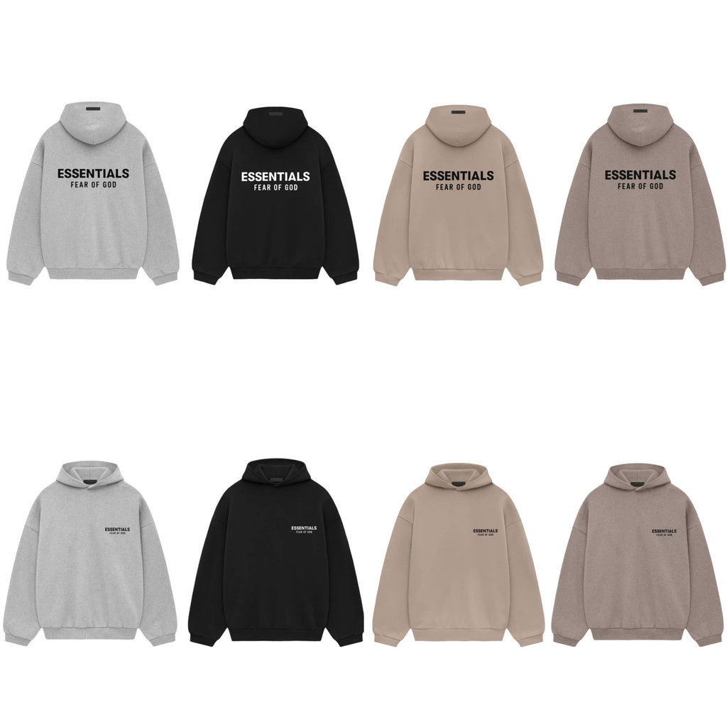 Essentials Silicon Letter Streetwear Pullover Hoodie