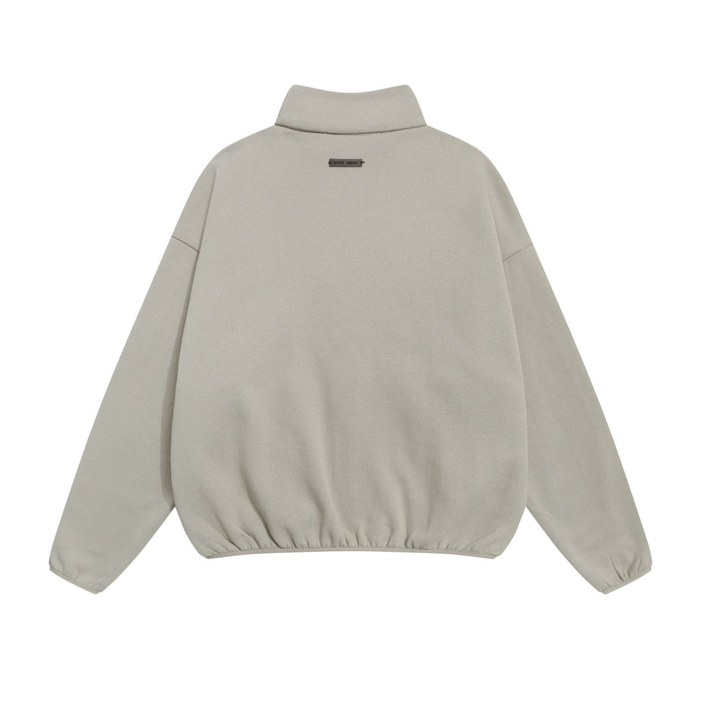 Fear Of God Stripe Small Letter Embroidery Fleece Zip Up Jacket Unisex