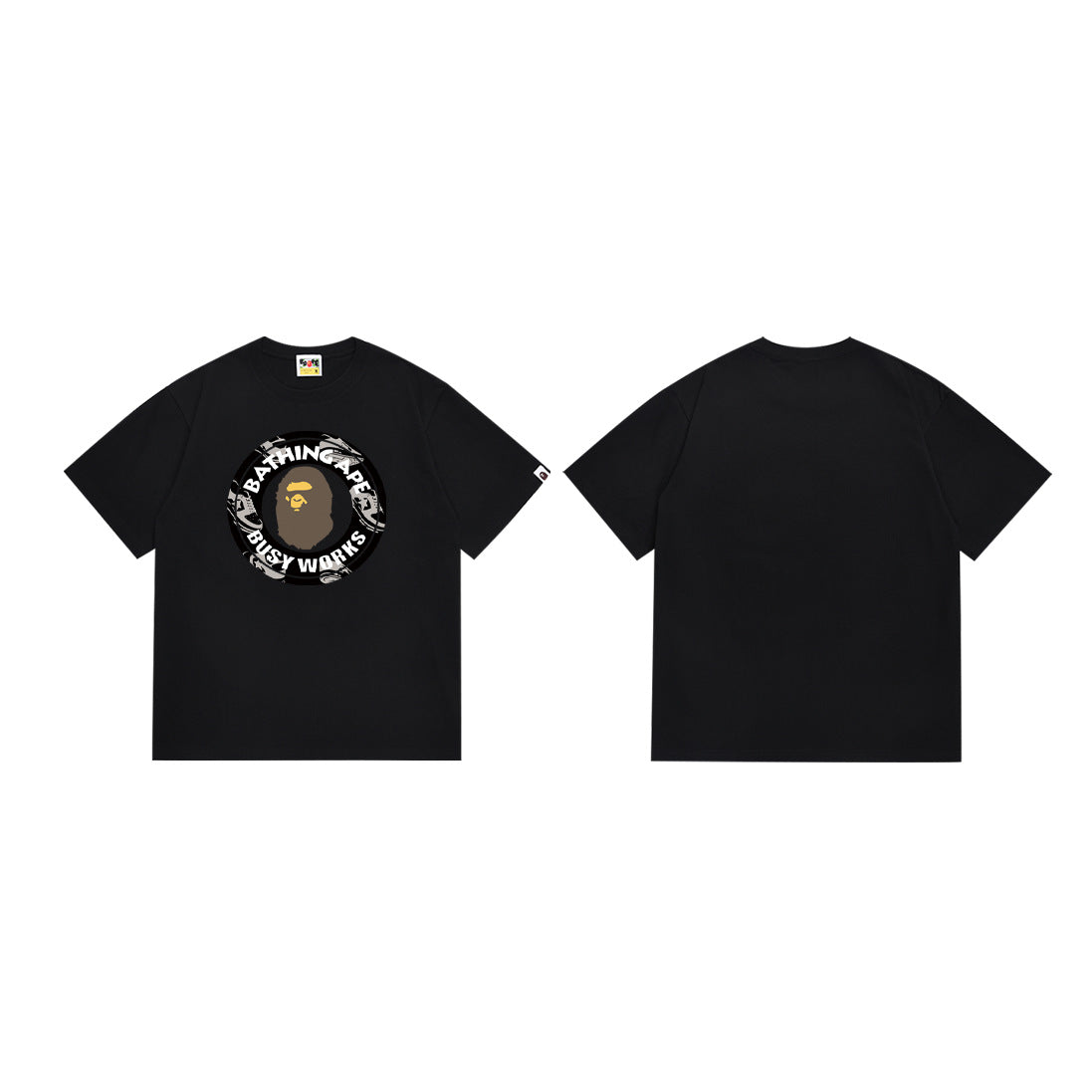 Bape Camo Ape‑Head Graphic Oversized Tee Streetwear Unisex