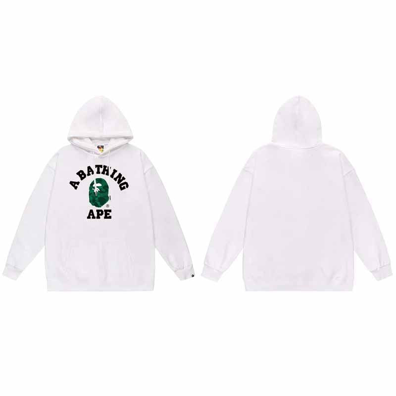 BAPE Hoodie Baby Milo Ape Head Multi Graphic Street Fleece Pullover