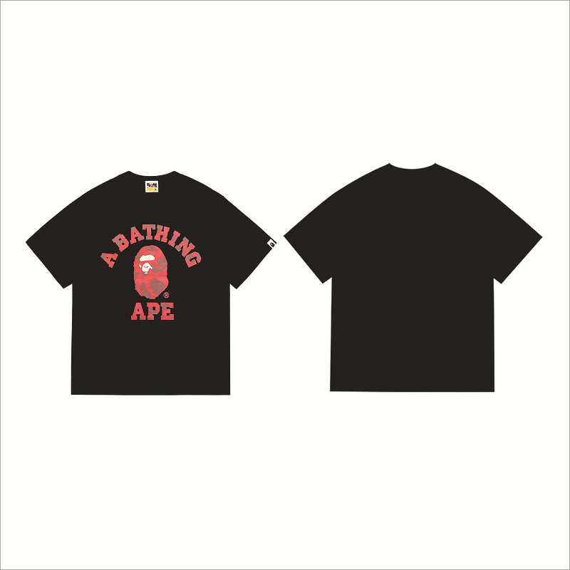 Bape Sakura Floral Graphic Oversized Tee Streetwear Unisex