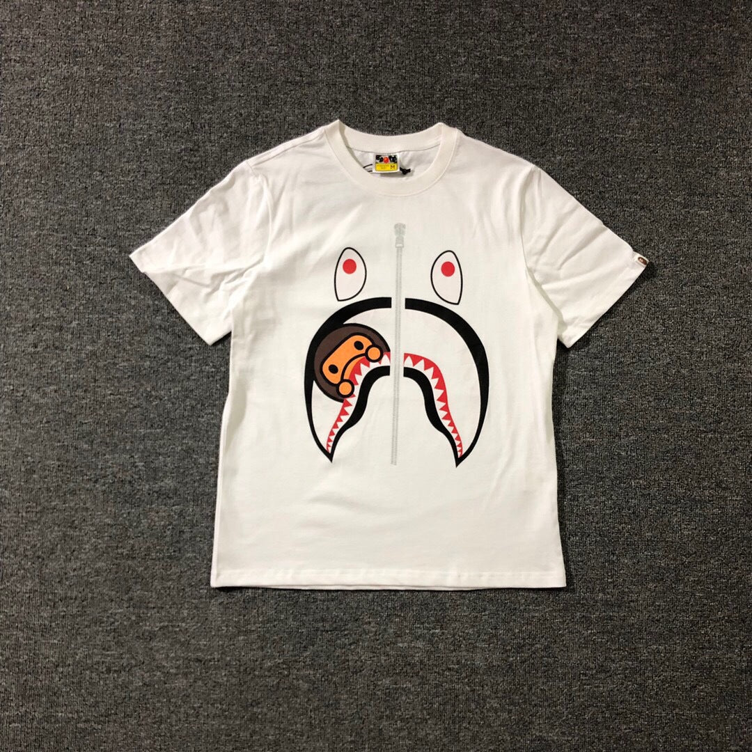 BAPE Classic Camo Ape Head Letter Print Loose Unisex Casual T-Shirt
