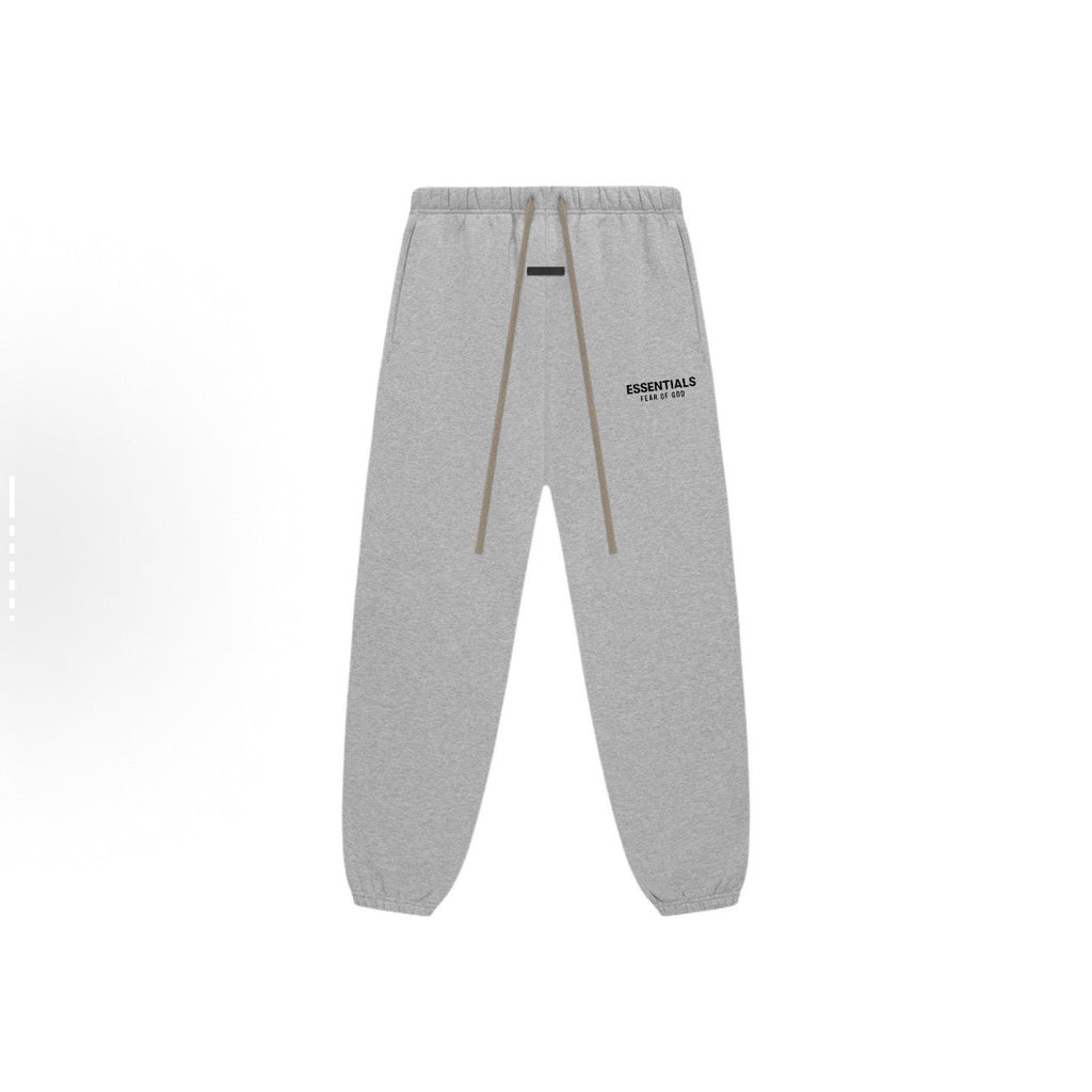 Essentials Rubber Print Small Letter Streetwear Drawstring Jogger Pants