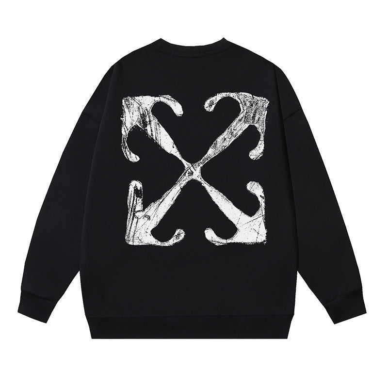 Off-White Multi Graphic Arrow Logo Unisex Crew Neck Sweatshirt