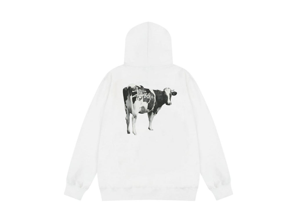 Stussy Zip Up Hoodie Multi Graphic Letter Print Streetwear Jacket