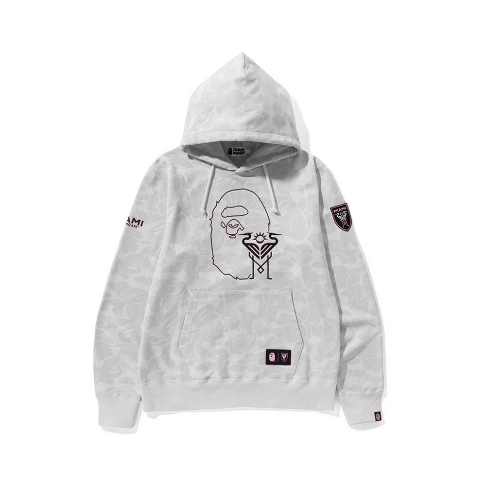BAPE Shark Camo Print Full Zip Streetwear Hoodie Unisex