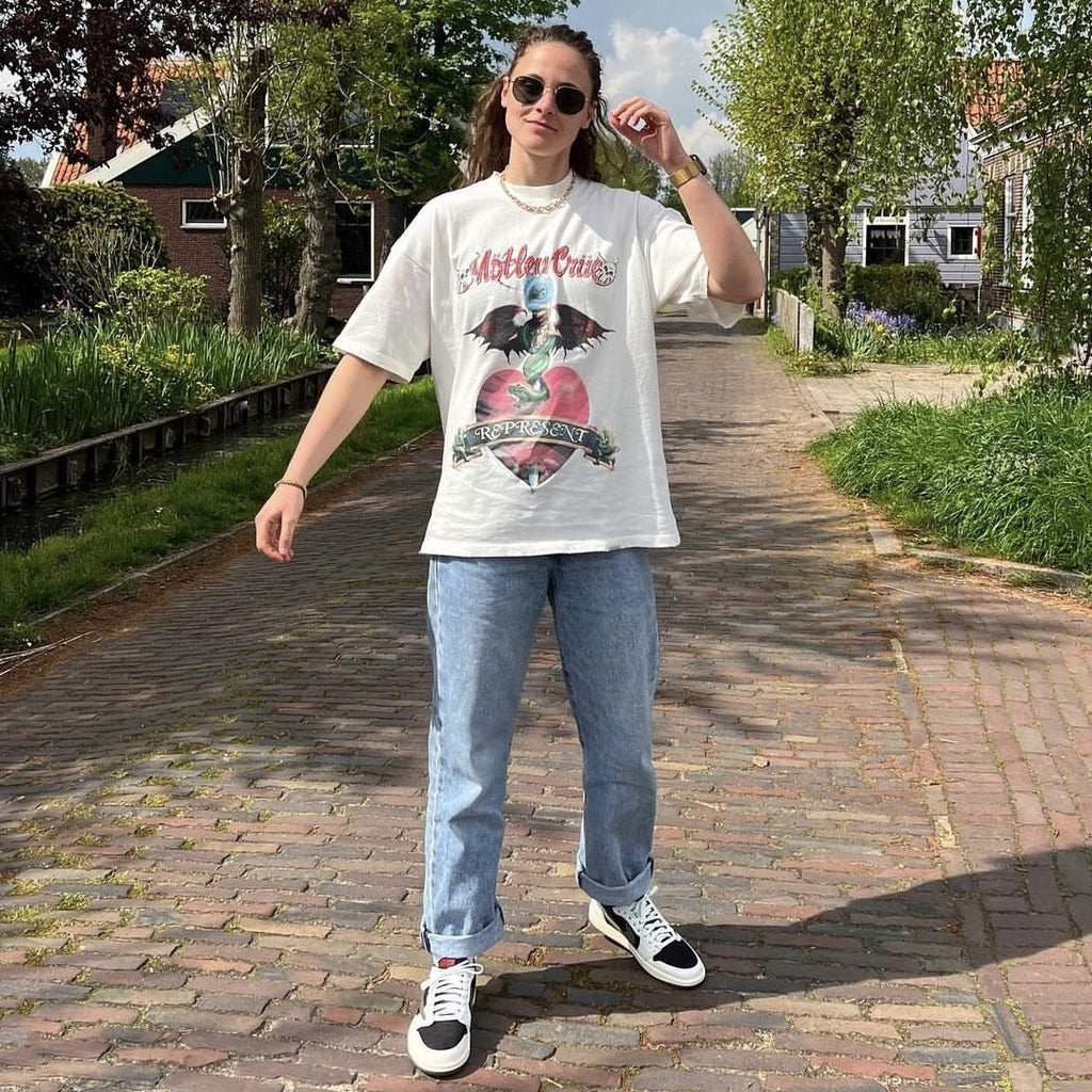 Represent Vintage Washed Graphic Short Sleeve Tee Streetwear Unisex