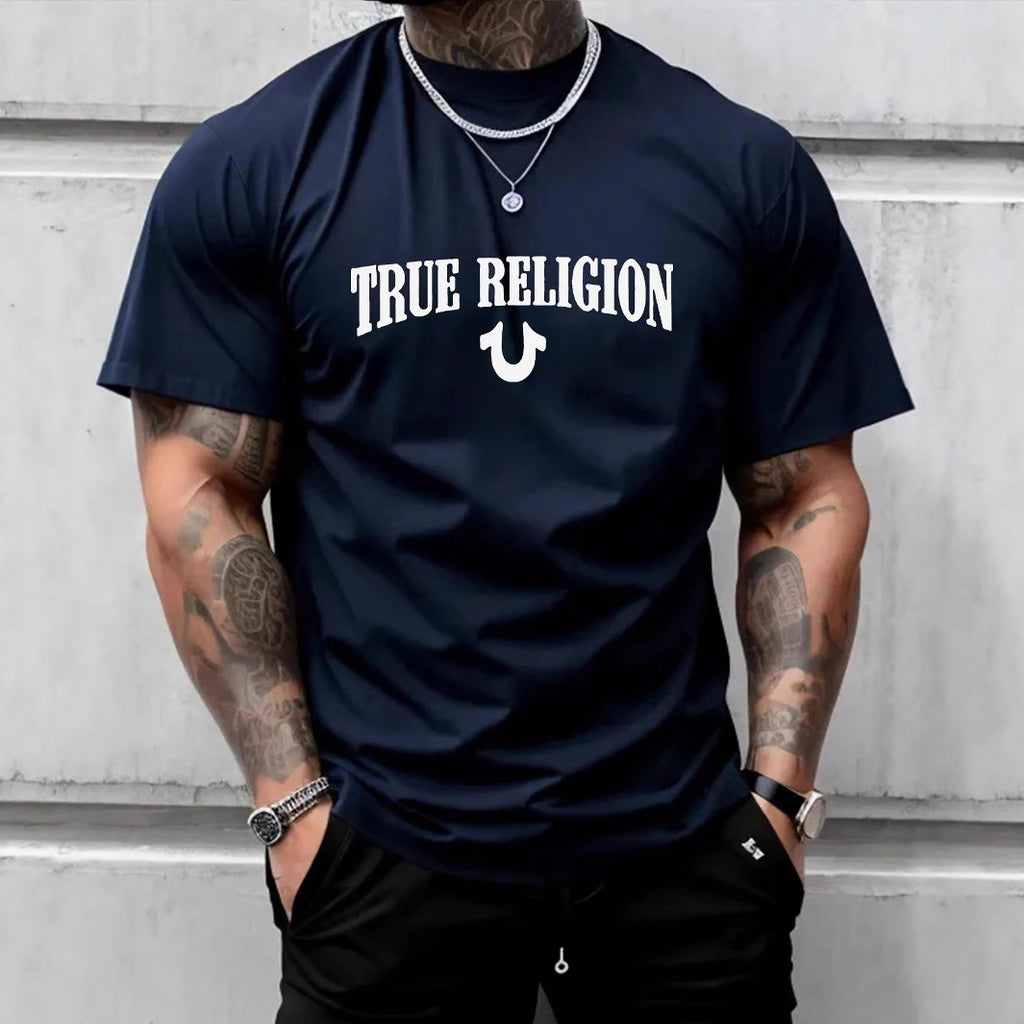 True Religion Horseshoe Logo Cotton Graphic Tee