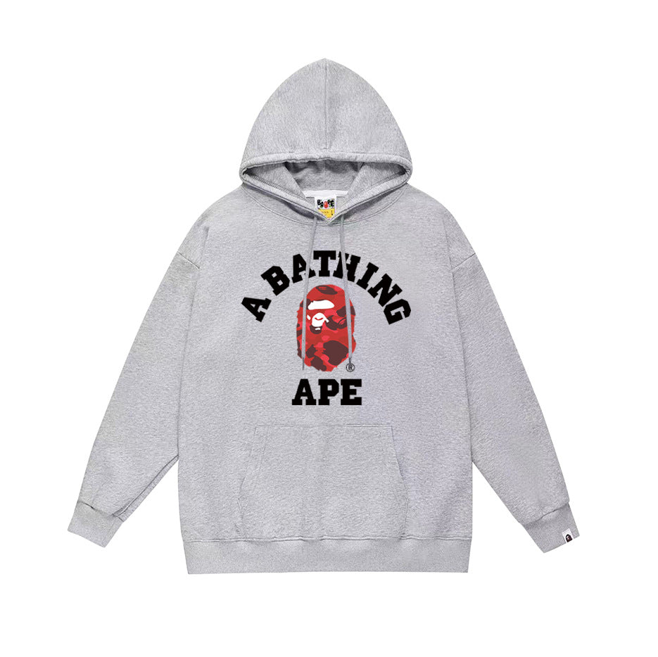 BAPE Hoodie Multi Camo Ape Head Print Street Fleece Pullover