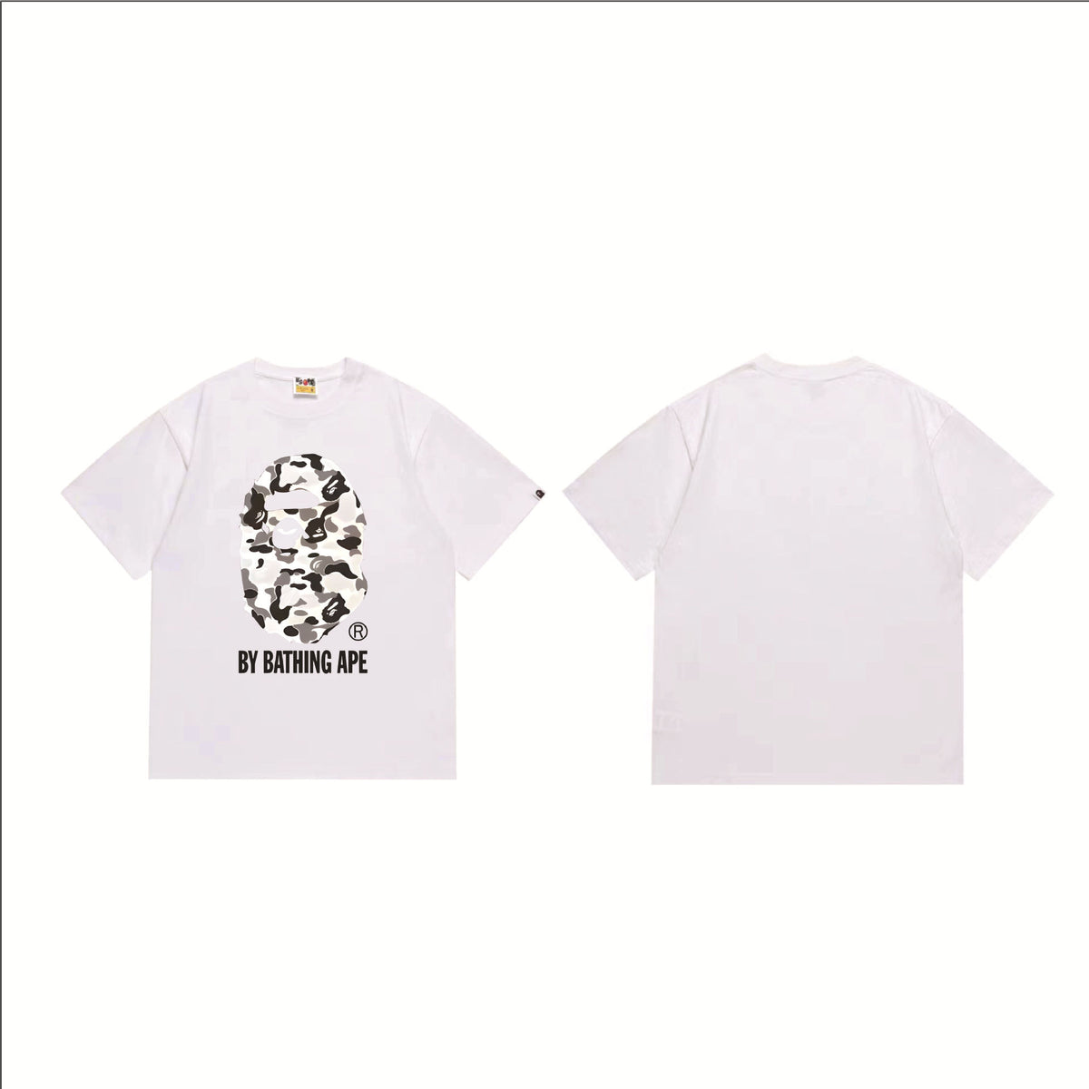 Bape Multi‑Ape‑Head Graphic Oversized Tee Streetwear Unisex