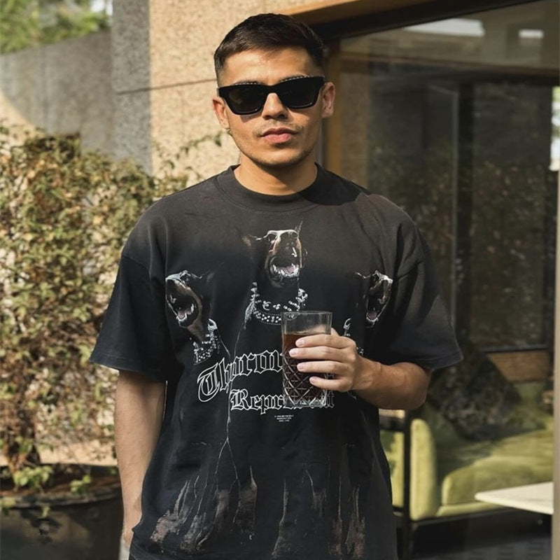 Represent Vintage Washed Graphic Short Sleeve Tee Streetwear Unisex