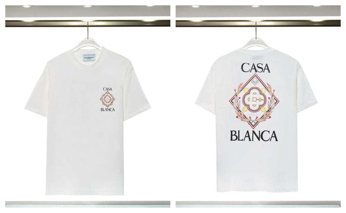 Casablanca Tennis Graphic T-Shirt Loose Oversized Short Sleeve Tee