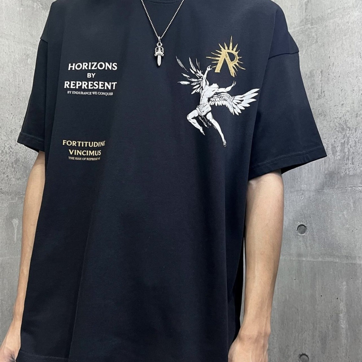 Represent Vintage Washed Graphic Short Sleeve Tee Streetwear Unisex