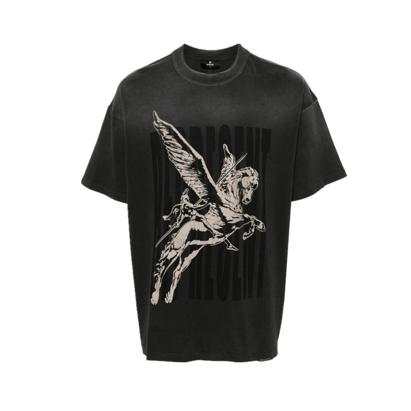 Represent Vintage Washed Graphic Short Sleeve Tee Streetwear Unisex