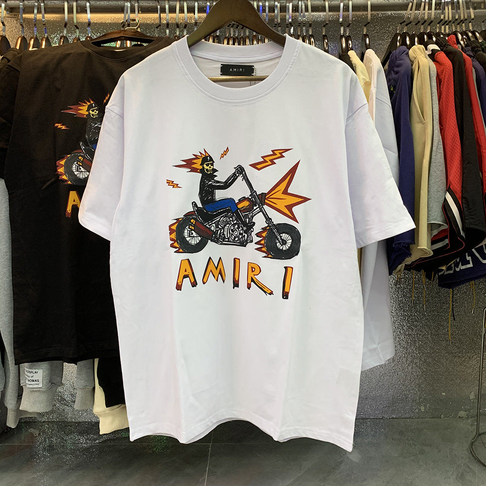 Amiri Peace Dove Graphic Oversized Tee Streetwear Unisex