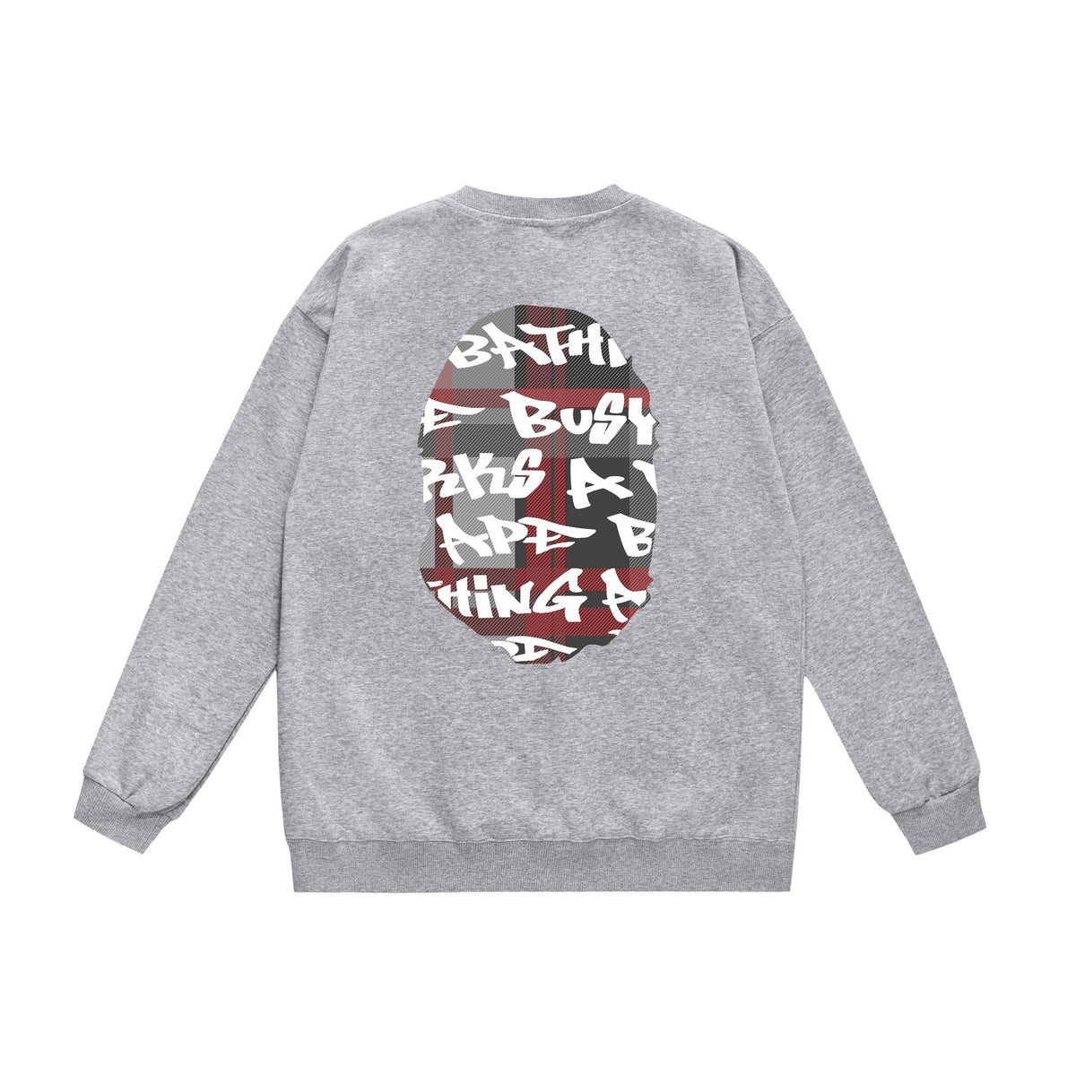 BAPE Crewneck Sweatshirt Ape Head Multi Graphic Street Pullover