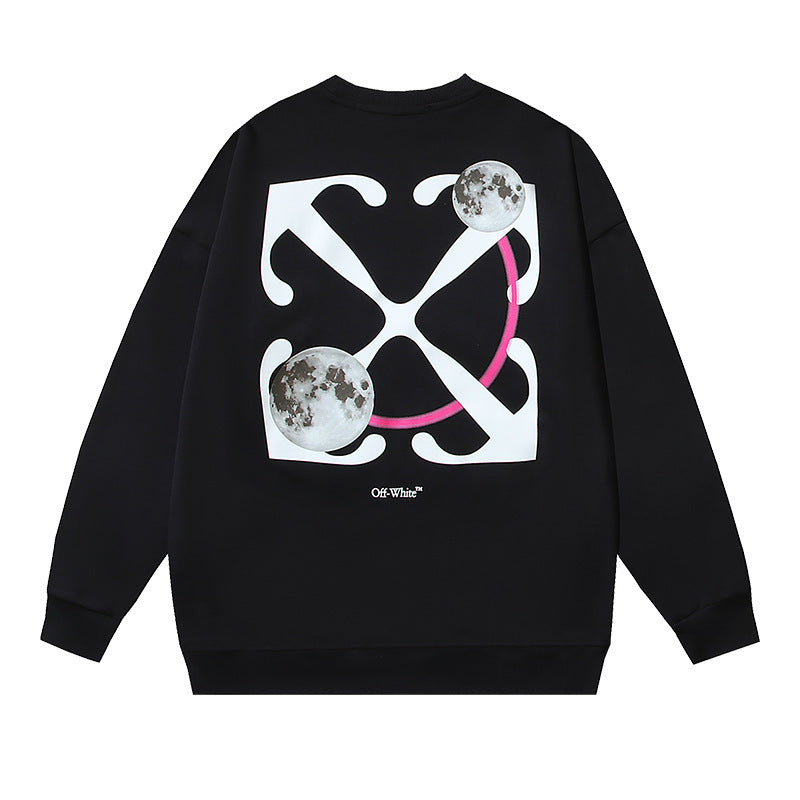 Off-White Multi Graphic Arrow Logo Unisex Crew Neck Sweatshirt