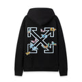 Off White Butterfly Arrow Graphic Pullover Hoodie Unisex