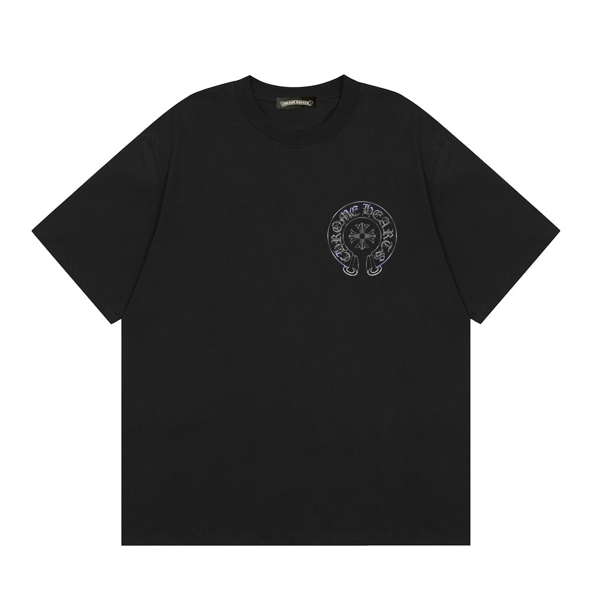 Chrome Hearts Multi‑Cross Horseshoe Graphic Oversized Tee Streetwear