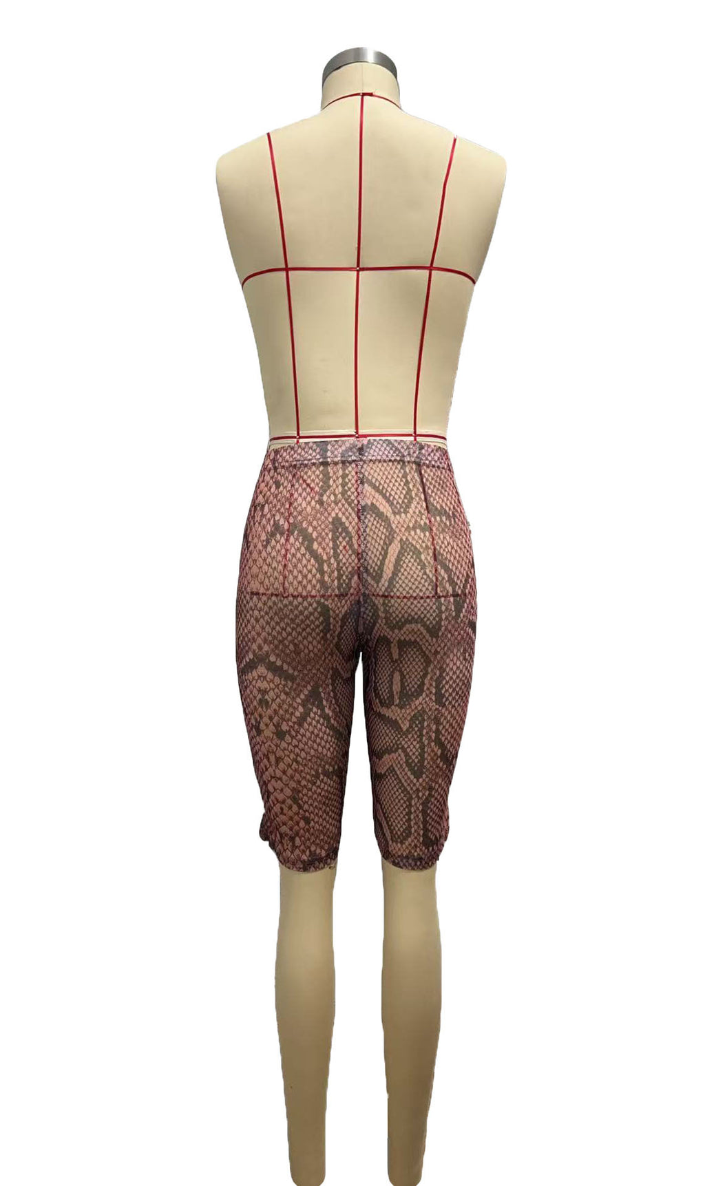 Animal Print High Stretch Mid Rise Capri Leggings