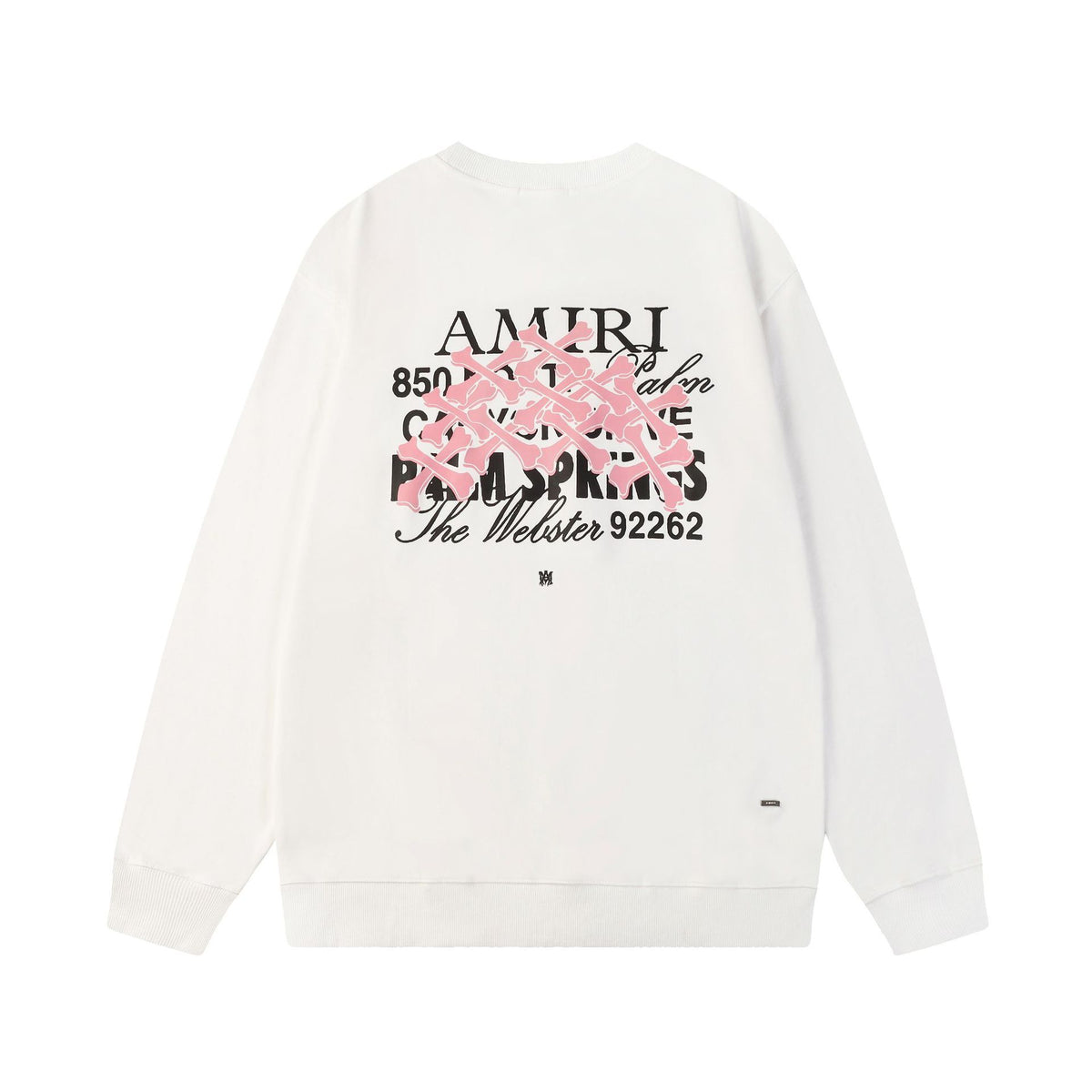 Amiri Logo Letter Dragon Angel Eagle Crewneck Sweatshirt Streetwear