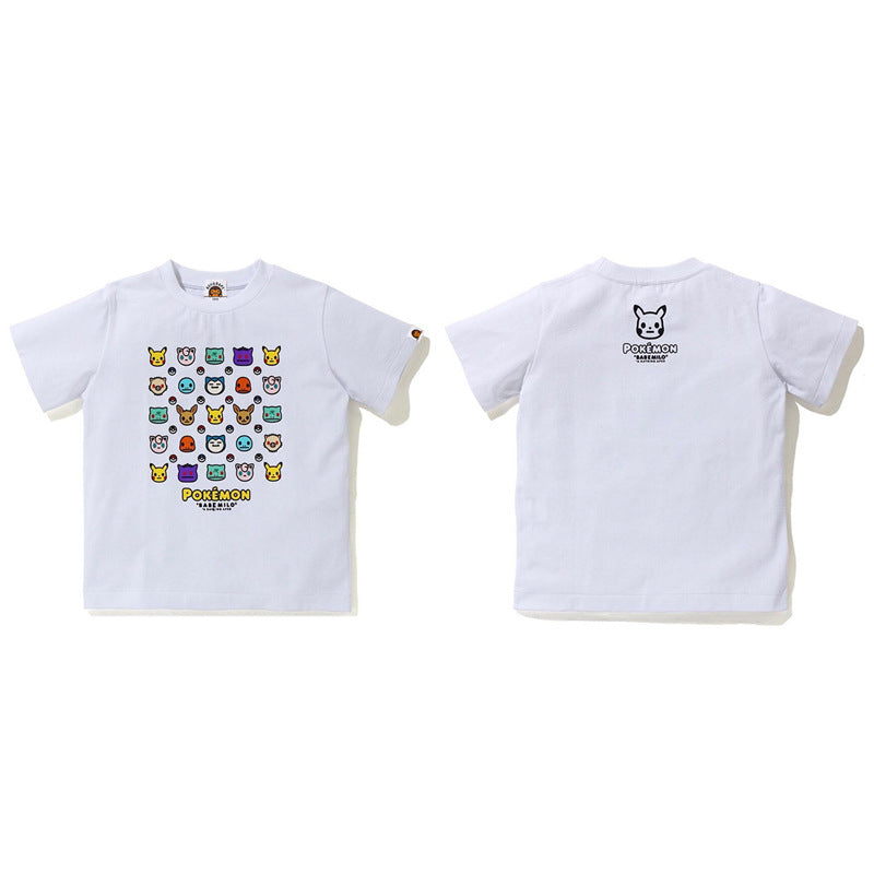 BAPE Ape Head & Shark Graphic Tee Loose Unisex Streetwear T-Shirt