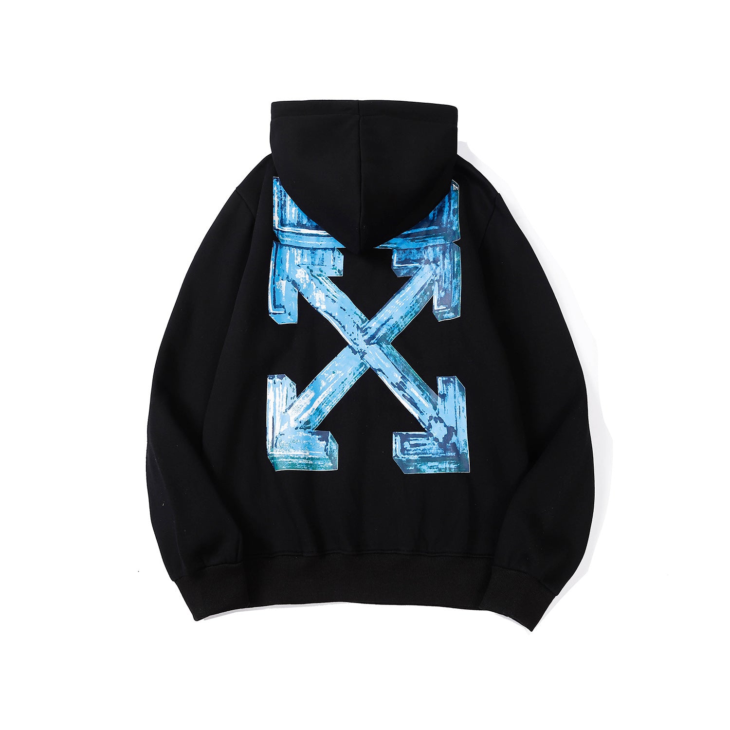 Off White Arrow Graphic Print Hoodie Streetwear Unisex