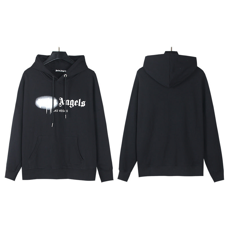 Palm Angels Las Vegas Sprayed Logo Hoodie Streetwear Pullover