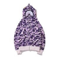 BAPE Shark Ape Head Camo Embroidered Zip Up Hoodie
