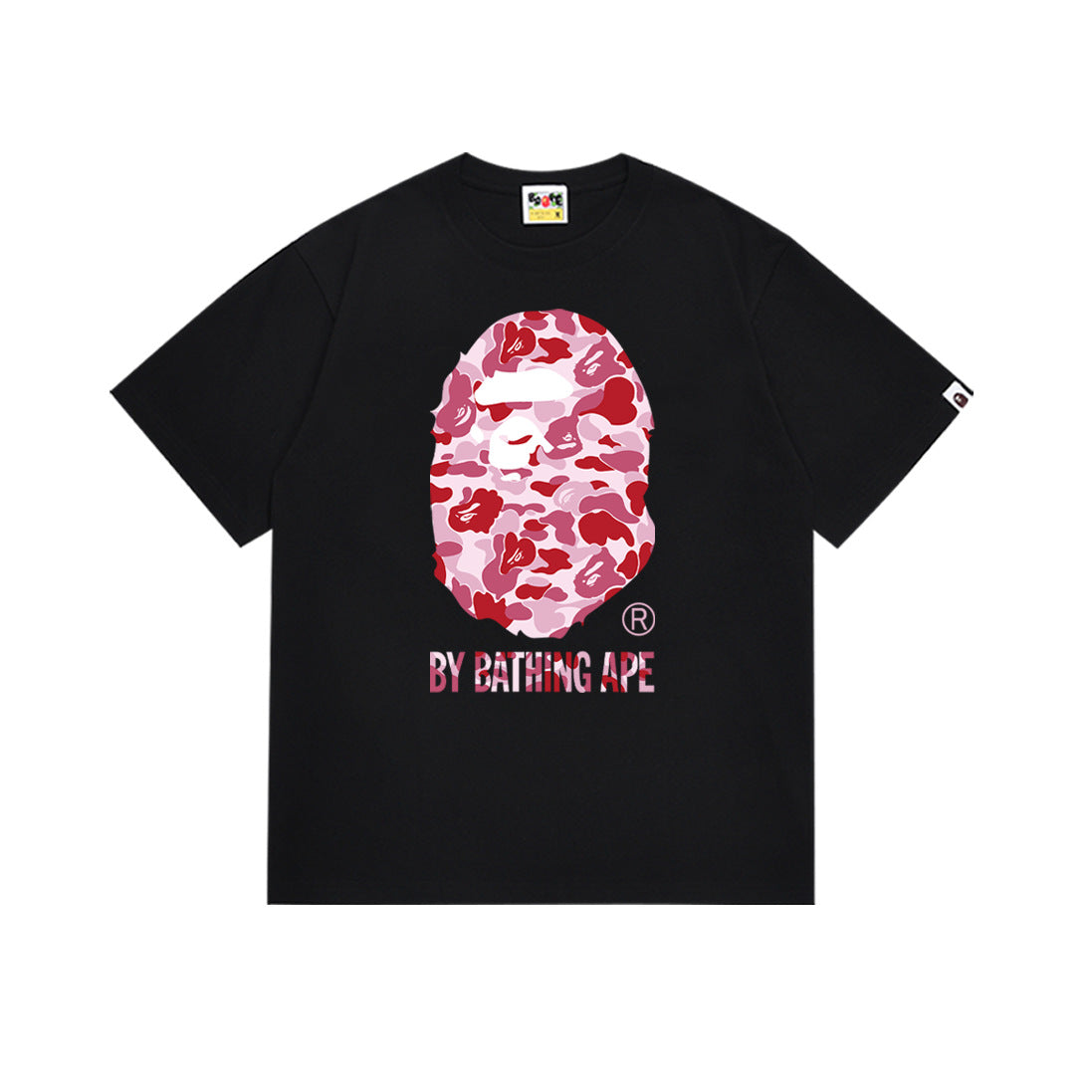 Bape Camo Ape‑Head Graphic Oversized Tee Streetwear Unisex