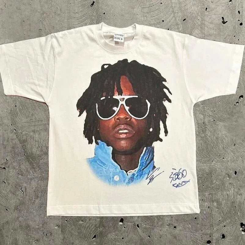 Vintage Hip-Hop Rap Print Unisex Oversize Streetwear Baumwoll-T-Shirt