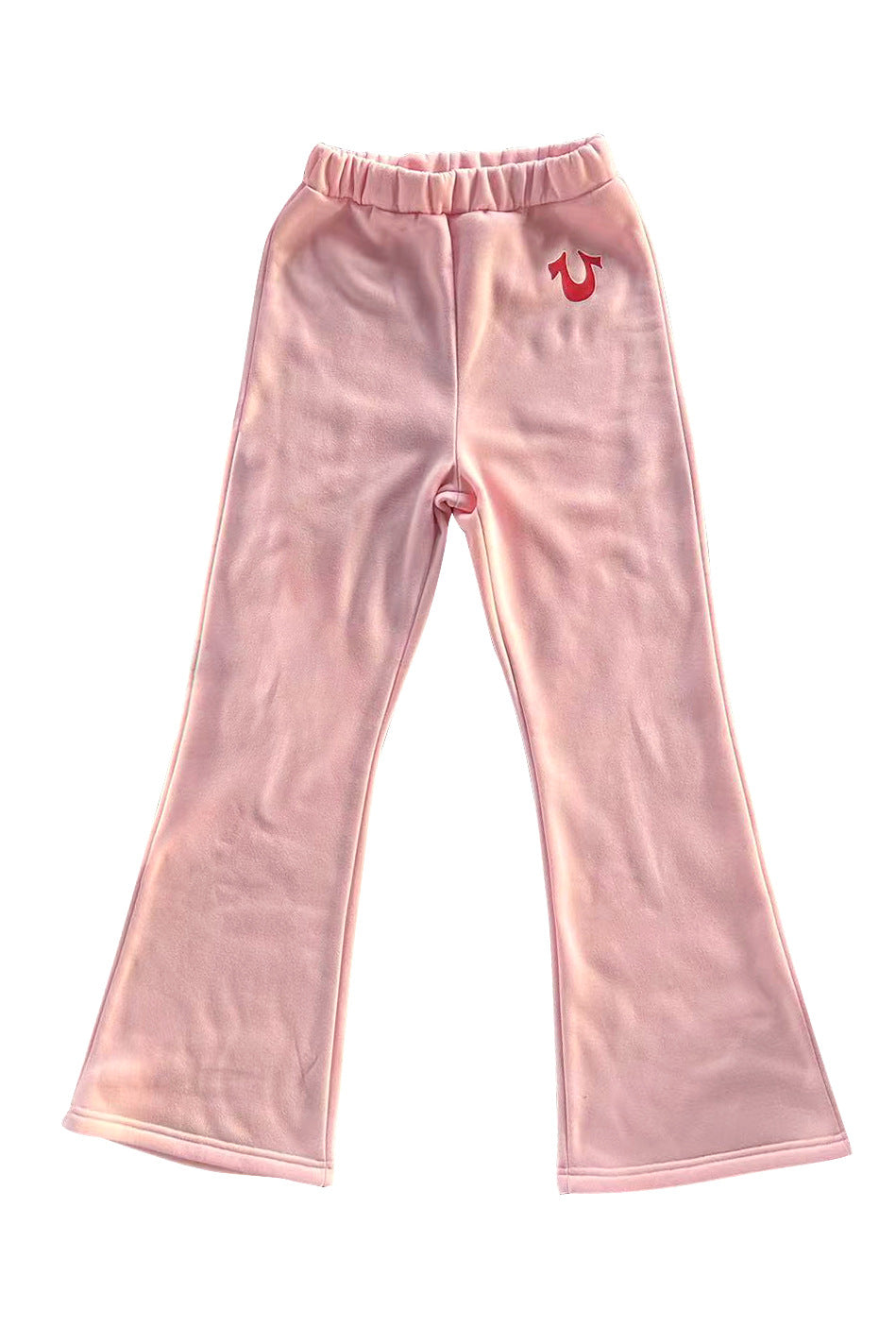 Y2K True Religion Horseshoe Logo Zip Crop Hoodie Flare Pant 2 Piece Set