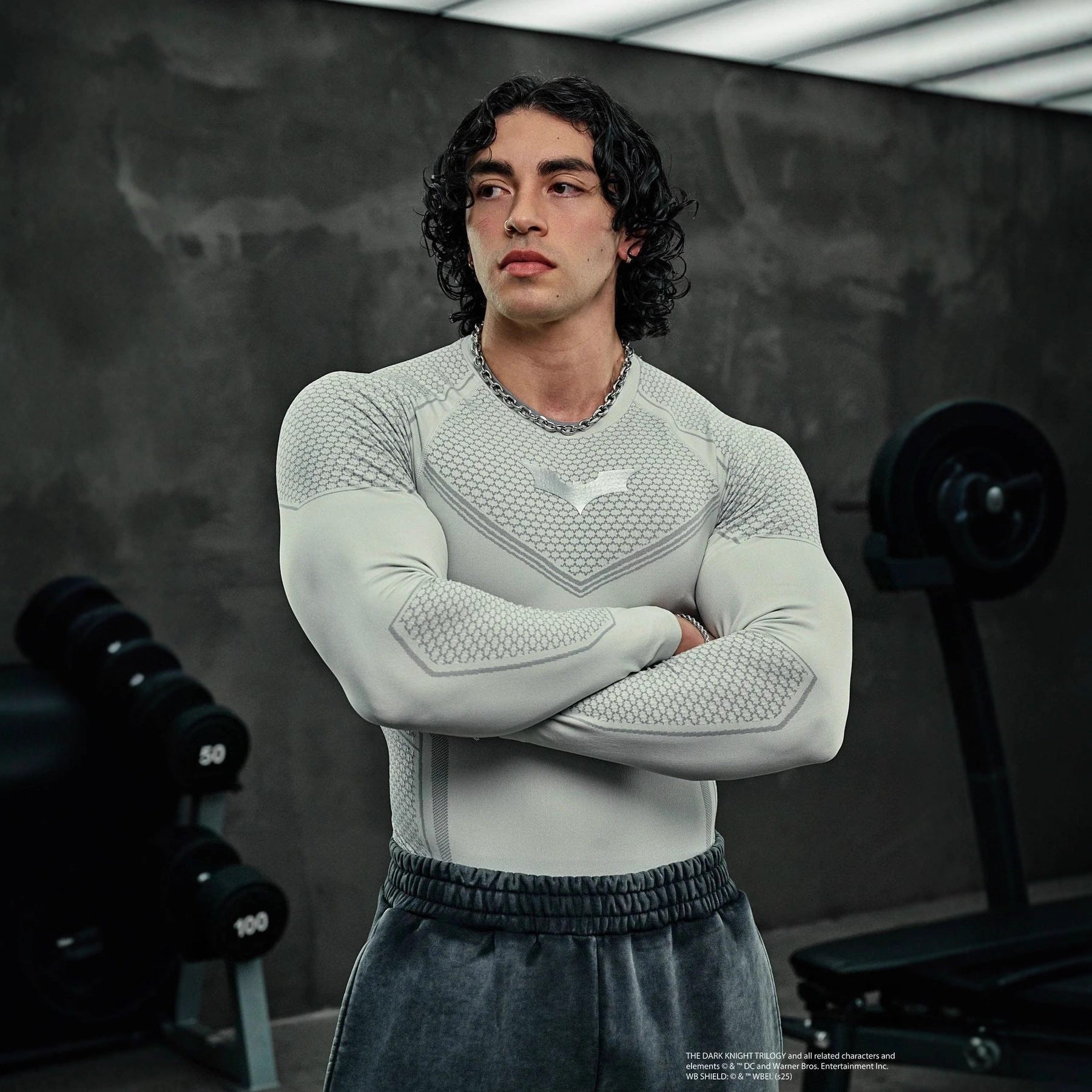 YOUNGLA 8004 Batman Compression Longsleeves