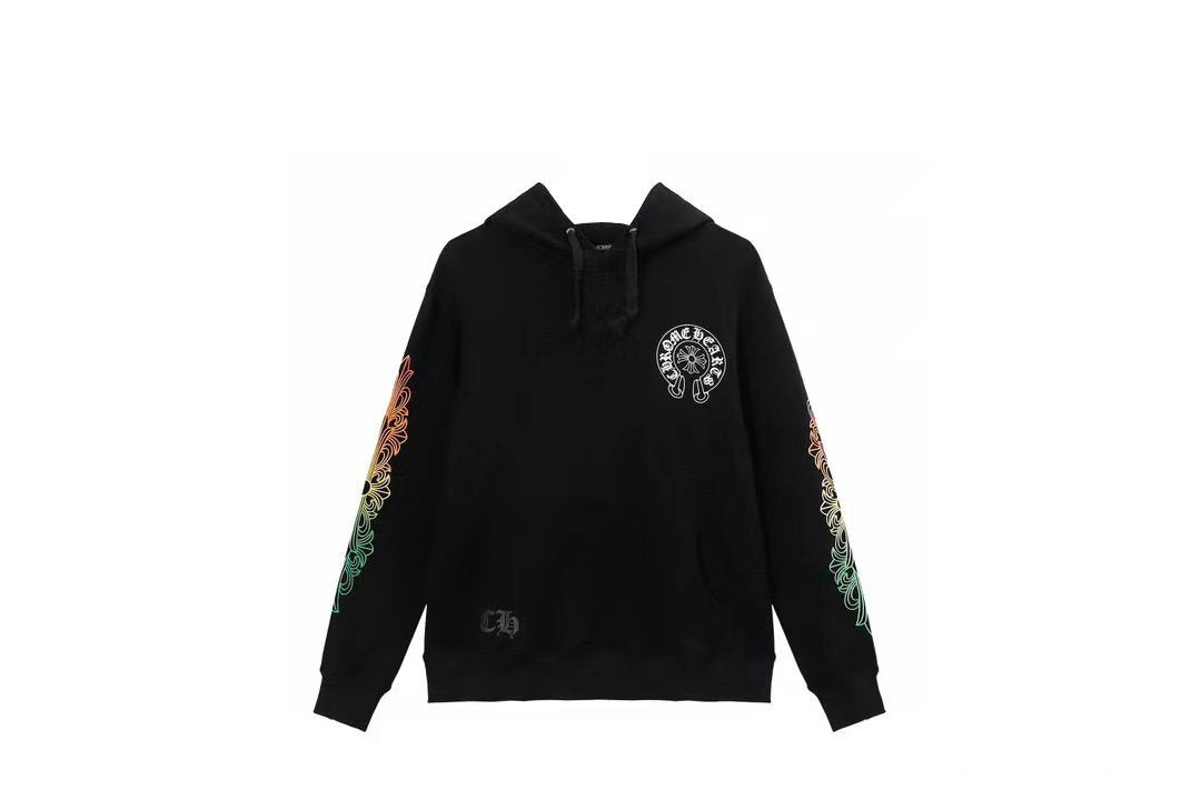Chrome Hearts Gothic Graphic Print Pullover Hoodie Streetwear Unisex