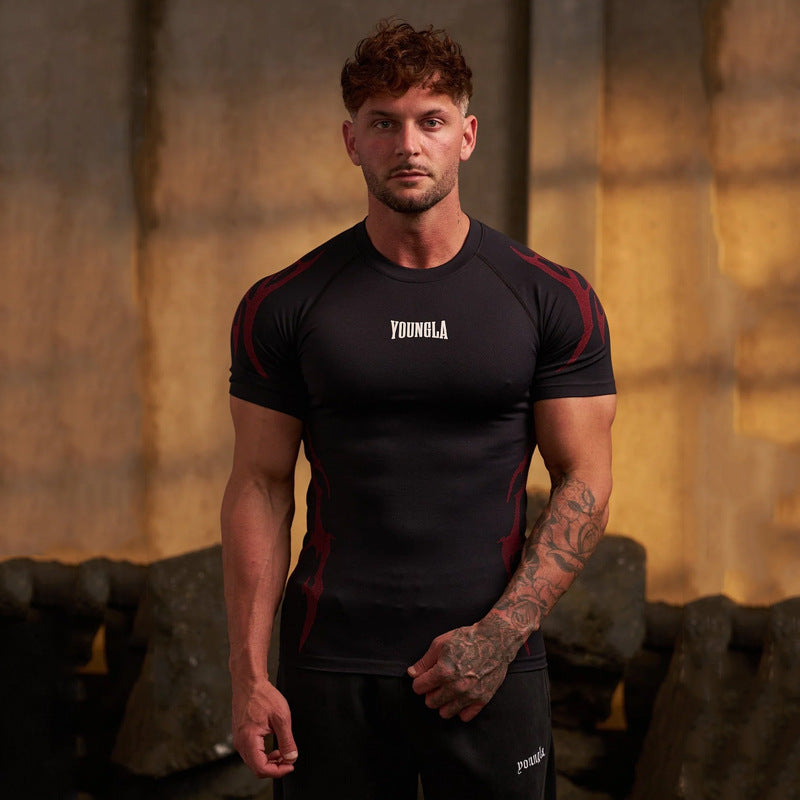 YOUNGLA 4067 Gothic Compression Tees