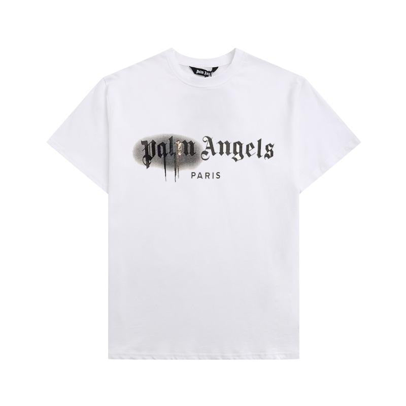 Palm Angels Heart Letter Graphic Short Sleeve Tee Streetwear Unisex
